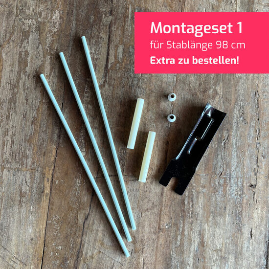 Montageset 1 für Stablänge 98 cm